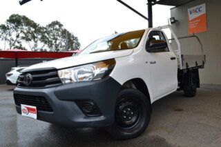 2022 Toyota Hilux TGN121R Workmate 4x2 White 6 Speed Sports Automatic Cab Chassis