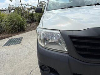 2013 Toyota Hilux TGN16R MY12 Workmate 4x2 White 4 Speed Automatic Cab Chassis