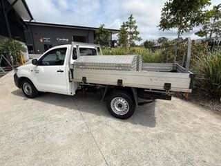 2013 Toyota Hilux TGN16R MY12 Workmate 4x2 White 4 Speed Automatic Cab Chassis