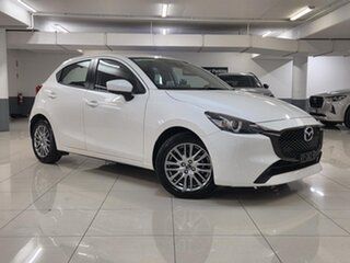 2024 Mazda 2 DJ2HAA G15 SKYACTIV-Drive Evolve White 6 Speed Sports Automatic Hatchback.