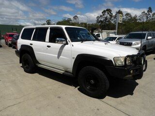 2013 Nissan Patrol Y61 GU 9 ST White 4 Speed Automatic Wagon.