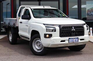 2025 Mitsubishi Triton MV MY25 GLX (4x4) White 6 Speed Automatic Cab Chassis.