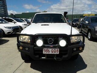 2013 Nissan Patrol Y61 GU 9 ST White 4 Speed Automatic Wagon.