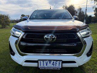 2021 Toyota Hilux GUN126R SR5 Double Cab White 6 Speed Sports Automatic Utility