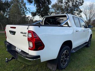 2021 Toyota Hilux GUN126R SR5 Double Cab White 6 Speed Sports Automatic Utility.
