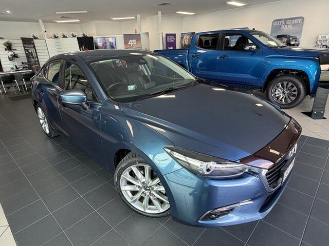 Used Mazda 3 BN5238 SP25 SKYACTIV-Drive GT Cairns, 2017 Mazda 3 BN5238 SP25 SKYACTIV-Drive GT Blue 6 Speed Sports Automatic Sedan