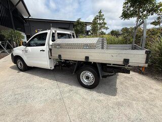 2013 Toyota Hilux TGN16R MY12 Workmate 4x2 White 4 Speed Automatic Cab Chassis.