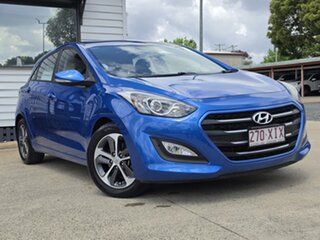 2016 Hyundai i30 GD4 Series II MY17 Active X Blue 6 Speed Sports Automatic Hatchback.