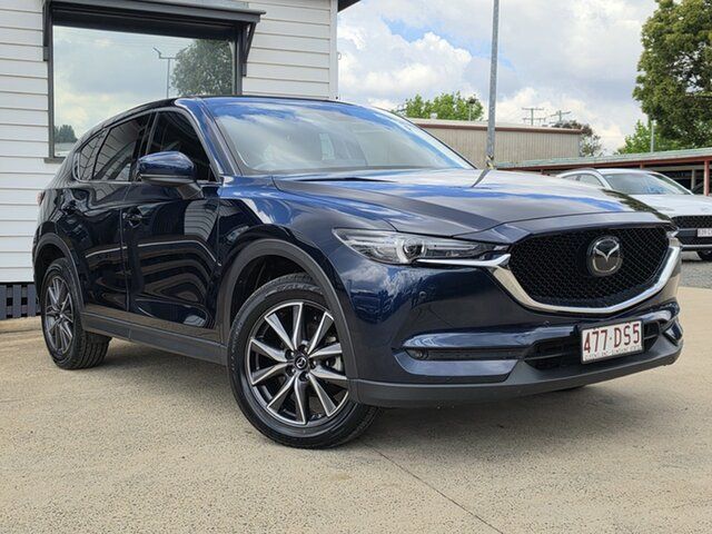 Used Mazda CX-5 KF4WLA GT SKYACTIV-Drive i-ACTIV AWD Toowoomba, 2021 Mazda CX-5 KF4WLA GT SKYACTIV-Drive i-ACTIV AWD Blue 6 Speed Sports Automatic Wagon