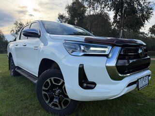 2021 Toyota Hilux GUN126R SR5 Double Cab White 6 Speed Sports Automatic Utility.