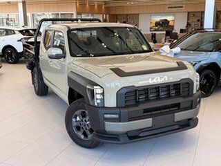 2025 Kia Tasman TK MY26 SX Double Cab 4X4 Tan 8 Speed Sports Automatic Cab Chassis.