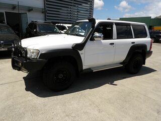 2013 Nissan Patrol Y61 GU 9 ST White 4 Speed Automatic Wagon