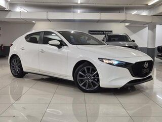 2024 Mazda 3 BP2H7A G20 SKYACTIV-Drive Evolve White 6 Speed Sports Automatic Hatchback.