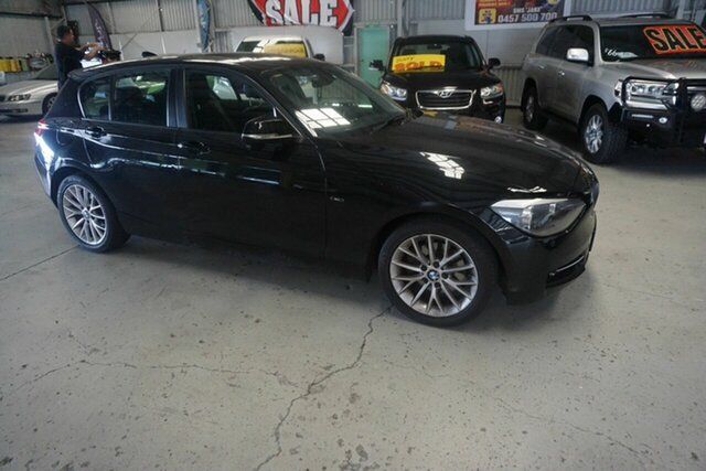 Used BMW 1 Series F20 MY0713 118i Steptronic Slacks Creek, 2014 BMW 1 Series F20 MY0713 118i Steptronic Black 8 Speed Sports Automatic Hatchback