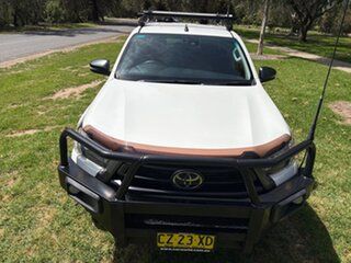2021 Toyota Hilux GUN126R SR Double Cab White 6 Speed Sports Automatic Utility.
