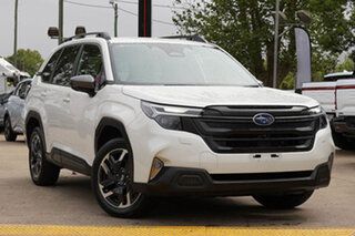 2025 Subaru Forester S5 MY24 2.5i CVT AWD White 7 Speed Constant Variable Wagon.