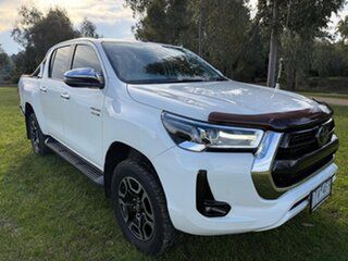 2021 Toyota Hilux GUN126R SR5 Double Cab White 6 Speed Sports Automatic Utility