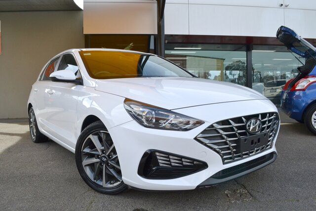 Used Hyundai i30 PD.V4 MY23 Elite Fawkner, 2023 Hyundai i30 PD.V4 MY23 Elite White 6 Speed Sports Automatic Hatchback