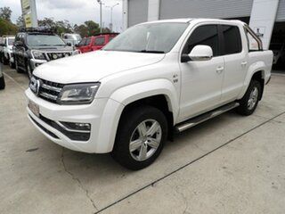2018 Volkswagen Amarok 2H MY18 TDI550 4MOTION Perm Highline White 8 Speed Automatic Utility.