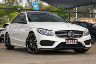 2018 Mercedes-Benz C-Class W205 808MY C43 AMG 9G-Tronic 4MATIC White 9 Speed Sports Automatic Sedan.