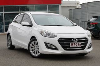 2016 Hyundai i30 GD4 Series II MY17 Active White 6 Speed Manual Hatchback.