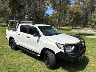 2021 Toyota Hilux GUN126R SR Double Cab White 6 Speed Sports Automatic Utility.