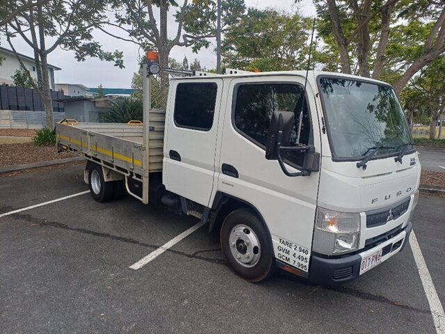 Used Mitsubishi Fuso Canter FE 515 4.5 MWB Morayfield, 2019 Mitsubishi Fuso Canter FE 515 4.5 MWB White Dual Cab Chassis 3.0l 4x2