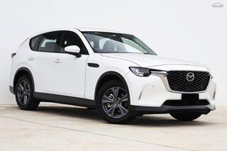 2025 Mazda CX-60 KH0HD G25 Skyactiv-Drive RWD Touring Rhodium White 8 Speed.