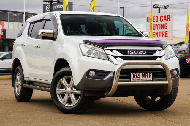 Used Isuzu MU-X MY15.5 LS-U Rev-Tronic 4x2 Bundamba, 2016 Isuzu MU-X MY15.5 LS-U Rev-Tronic 4x2 White 5 Speed Sports Automatic Wagon
