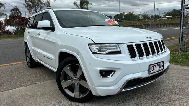Used Jeep Grand Cherokee WK MY14 Overland (4x4) Loganholme, 2014 Jeep Grand Cherokee WK MY14 Overland (4x4) White 8 Speed Automatic Wagon