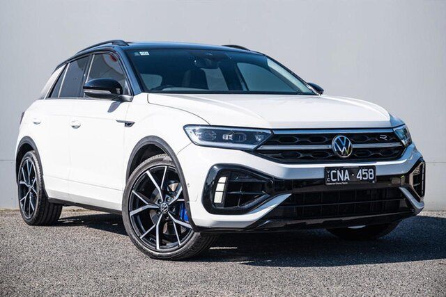 Used Volkswagen T-ROC D11 MY23 R DSG 4MOTION Keysborough, 2023 Volkswagen T-ROC D11 MY23 R DSG 4MOTION White 7 Speed Sports Automatic Dual Clutch Wagon