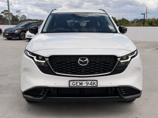 2026 Mazda CX-5 KM0HA0 G25 SKYACTIV-Drive i-ACTIV AWD Akera Rhodium White 6 Speed Sports Automatic.
