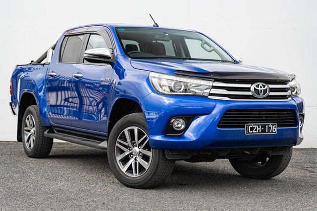 Used Toyota Hilux GUN126R SR5 Double Cab Keysborough, 2018 Toyota Hilux GUN126R SR5 Double Cab Blue 6 Speed Sports Automatic Utility