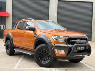 2017 Ford Ranger PX MkII 2018.00MY Wildtrak Double Cab Orange 6 Speed Sports Automatic Double Cab.