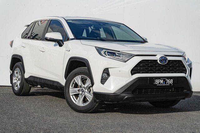Used Toyota RAV4 Axah52R GX 2WD Keysborough, 2021 Toyota RAV4 Axah52R GX 2WD White 6 Speed Constant Variable Wagon Hybrid