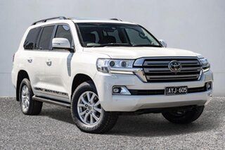 2018 Toyota Landcruiser VDJ200R Sahara White 6 Speed Sports Automatic Wagon.