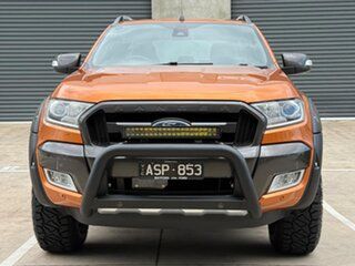 2017 Ford Ranger PX MkII 2018.00MY Wildtrak Double Cab Orange 6 Speed Sports Automatic Double Cab.