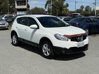 2012 Nissan Dualis J10 Series II MY2010 ST Hatch X-tronic 2WD White 6 Speed Constant Variable.