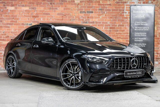 Used Mercedes-Benz A-Class V177 803+053MY A35 AMG SPEEDSHIFT DCT 4MATIC Keysborough, 2023 Mercedes-Benz A-Class V177 803+053MY A35 AMG SPEEDSHIFT DCT 4MATIC Black 8 Speed