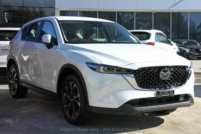 Demo Mazda CX-5 KF4WLA G25 SKYACTIV-Drive FWD Touring Osborne Park, 2025 Mazda CX-5 KF4WLA G25 SKYACTIV-Drive FWD Touring Rhodium White 6 Speed Sports Automatic Wagon