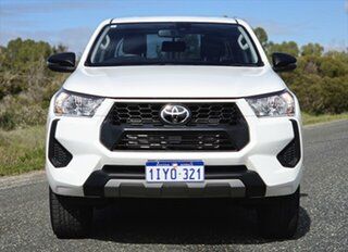 2024 Toyota Hilux GUN126R SR Double Cab White 6 Speed Sports Automatic Utility.