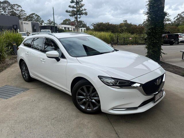 Used Mazda 6 GL1033 Touring SKYACTIV-Drive Cooroy, 2022 Mazda 6 GL1033 Touring SKYACTIV-Drive White 6 Speed Sports Automatic Wagon