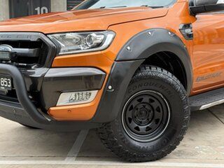 2017 Ford Ranger PX MkII 2018.00MY Wildtrak Double Cab Orange 6 Speed Sports Automatic Double Cab