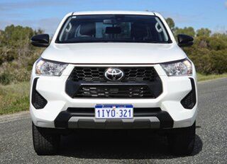 2024 Toyota Hilux GUN126R SR Double Cab White 6 Speed Sports Automatic Utility.