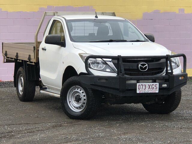 Used Mazda BT-50 UR0YG1 XT 4x2 Hi-Rider Currimundi, 2017 Mazda BT-50 UR0YG1 XT 4x2 Hi-Rider White 6 Speed Manual Cab Chassis