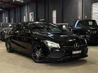 2018 Mercedes-Benz CLA-Class C117 CLA 200 Black Sports Automatic Dual Clutch Coupe.