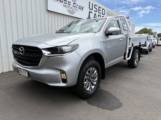 Used Mazda BT-50 TFR87J XS 4x2 Bundaberg, 2022 Mazda BT-50 TFR87J XS 4x2 Silver 6 Speed Sports Automatic Cab Chassis