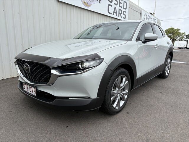 Used Mazda CX-30 DM2W7A G20 SKYACTIV-Drive Evolve Bundaberg, 2025 Mazda CX-30 DM2W7A G20 SKYACTIV-Drive Evolve White 6 Speed Sports Automatic Wagon