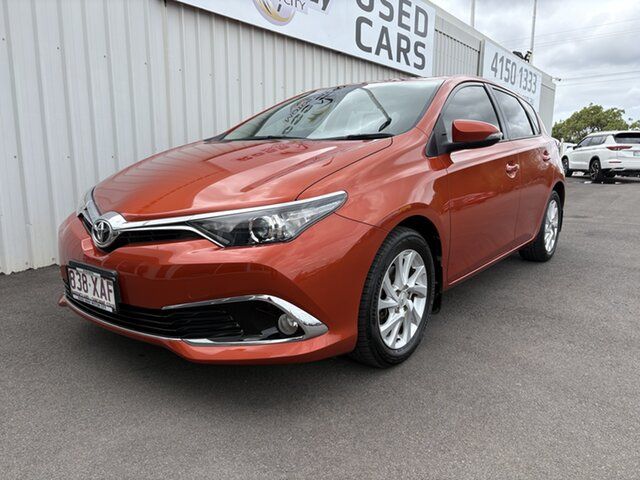 Used Toyota Corolla ZRE182R Ascent Sport S-CVT Bundaberg, 2016 Toyota Corolla ZRE182R Ascent Sport S-CVT Orange 7 Speed Constant Variable Hatchback