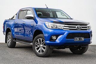 2018 Toyota Hilux GUN126R SR5 Double Cab Blue 6 Speed Sports Automatic Utility.